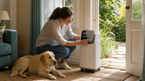 Oxygen support for dogs and cats
